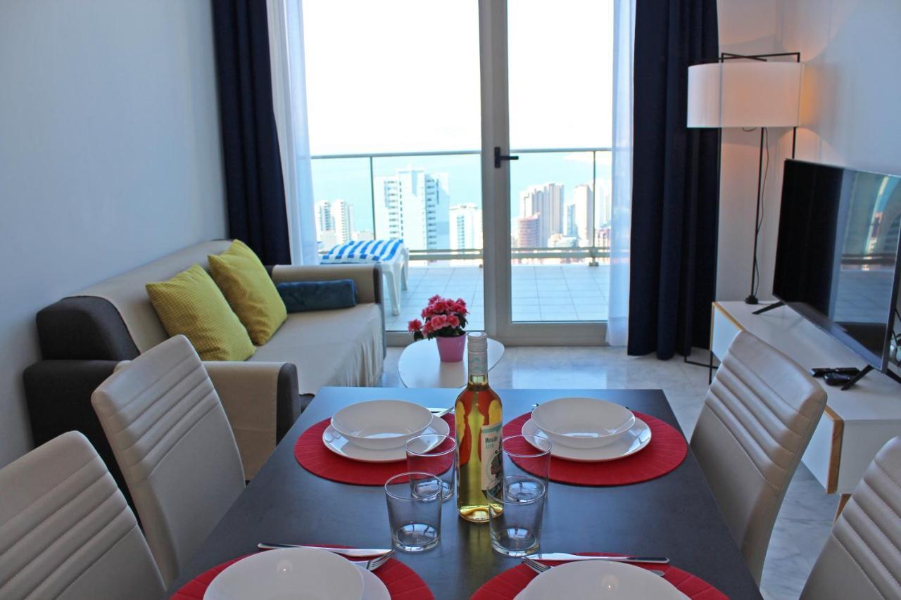 Skyline 20 Apartamento De Lujo Con Terraza Privada Y Vistas Al Mar Benidorm Exterior foto